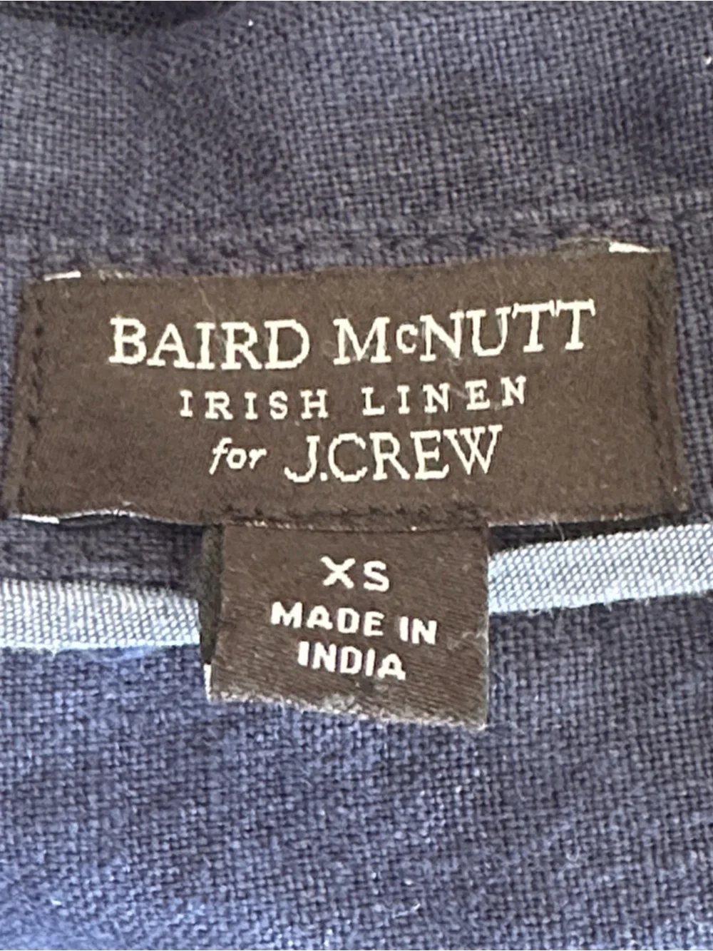 J. Crew Relaxed-Fit Short-Sleeve‎ Baird McNutt Irish Linen Shirtdress Size XS